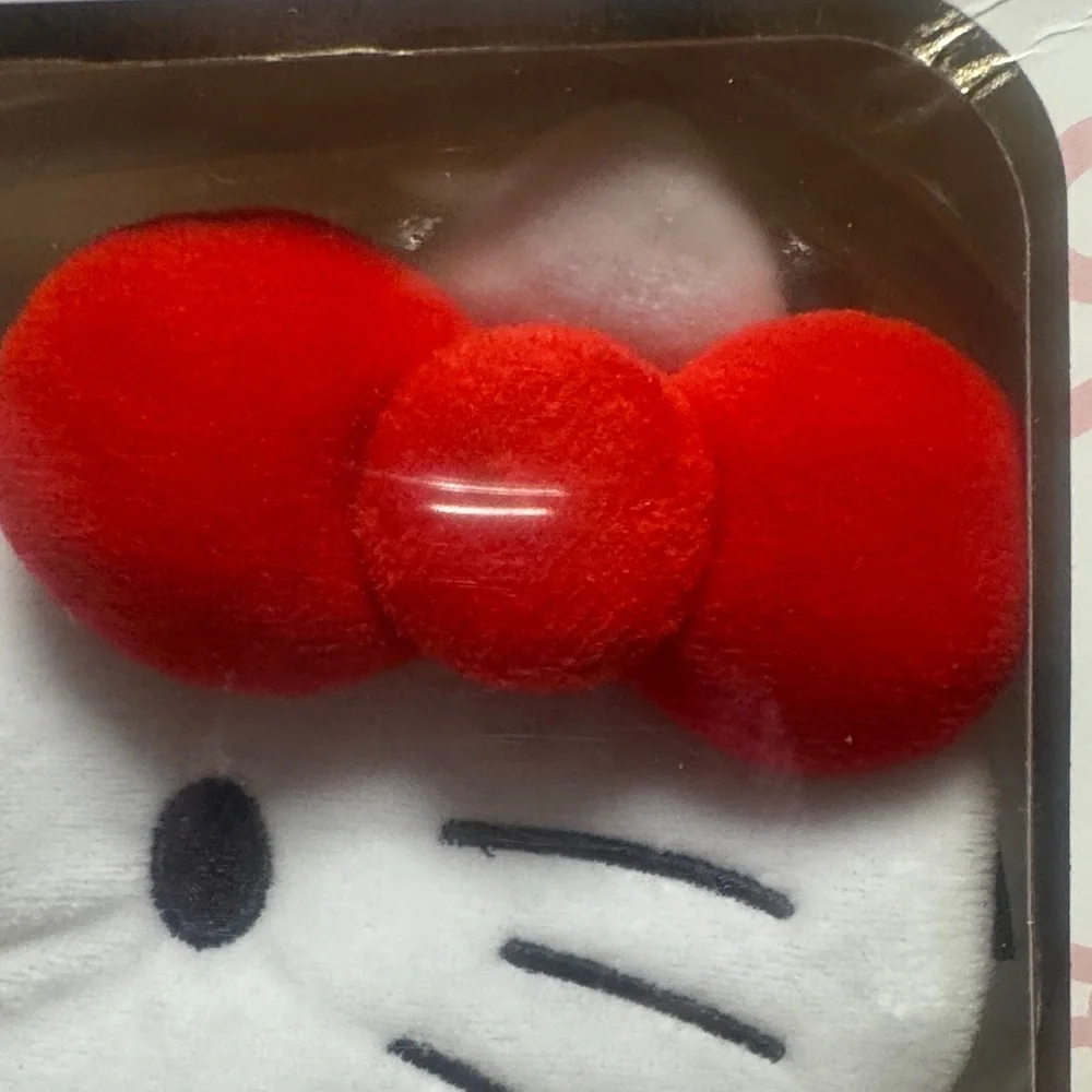 NEW Hello Kitty 3D Plushie Sleep Mask - White and Red